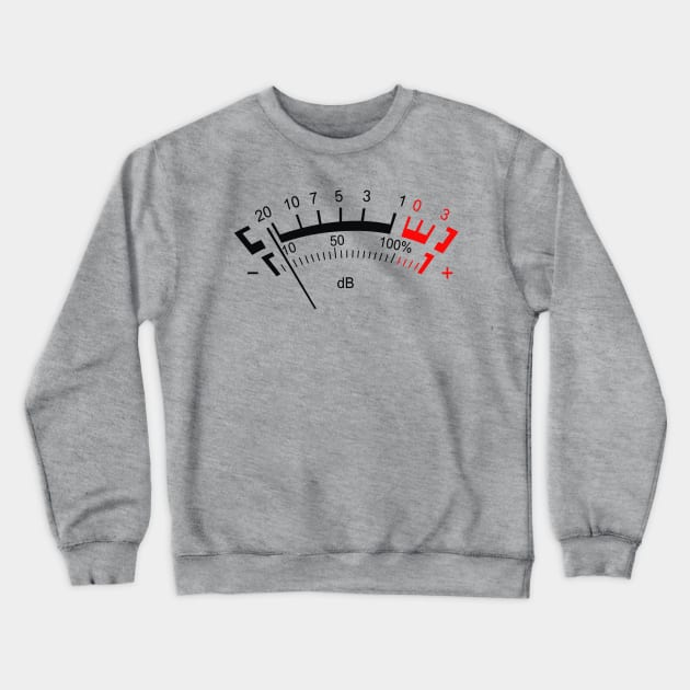 dB Decibel Meter #2- Music Producer Gift Crewneck Sweatshirt by DankFutura